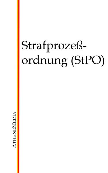 Produktbild: Strafprozessordnung (StPO)