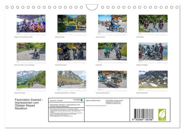 Produktbild: Faszination Zweirad - Impressionen vom &Ouml;tztaler Moped Marathon (Wandkalender 2027 DIN A4 quer), CALVENDO Monatskalender