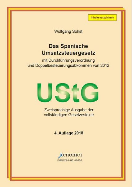 Produktbild: Das Spanische Umsatzsteuergesetz