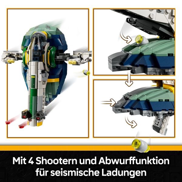 Produktbild: LEGO Star Wars 75433 Angriff der Klonkrieger Jango Fetts Sternenschiff