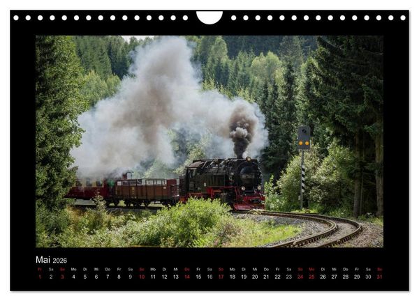 Produktbild: Dampferlebnis im Harz (Wandkalender 2026 DIN A4 quer), CALVENDO Monatskalender