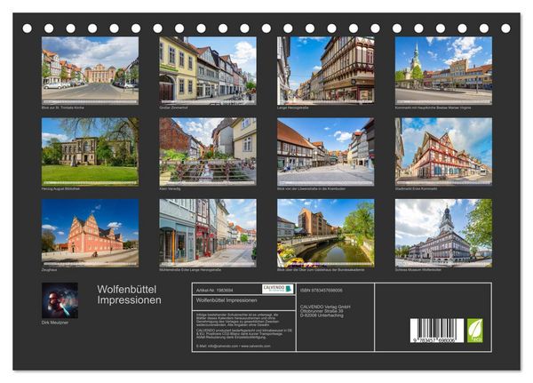 Produktbild: Wolfenb&uuml;ttel Impressionen (Tischkalender 2026 DIN A5 quer), CALVENDO Monatskalender