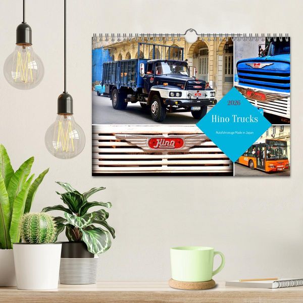 Produktbild: Hino Trucks - Nutzfahrzeuge Made in Japan (Wandkalender 2026 DIN A4 quer), CALVENDO Monatskalender