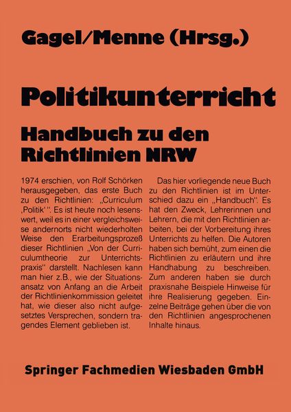 Produktbild: Politikunterricht