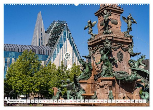 Produktbild: Sachsen - Leipzig (Wandkalender 2026 DIN A2 quer), CALVENDO Monatskalender