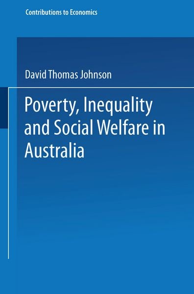 Produktbild: Poverty, Inequality and Social Welfare in Australia