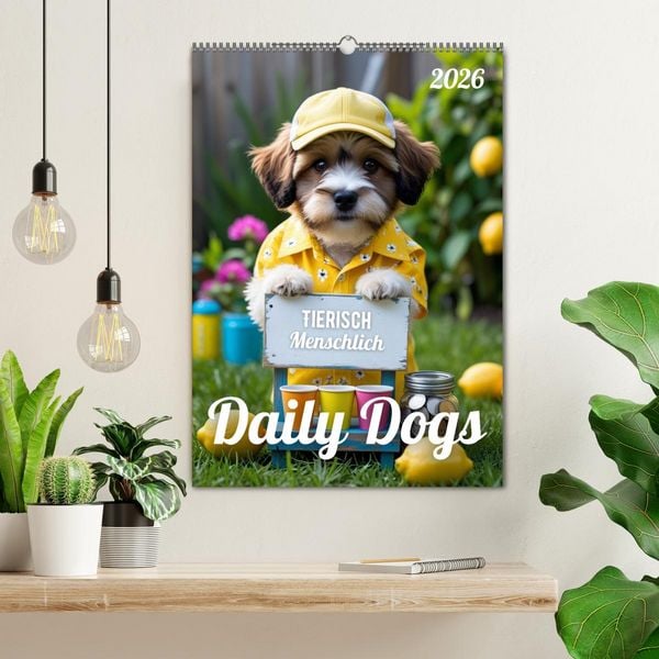Produktbild: Daily Dogs &ndash; Tierisch menschlich (Wandkalender 2026 DIN A2 hoch), CALVENDO Monatskalender