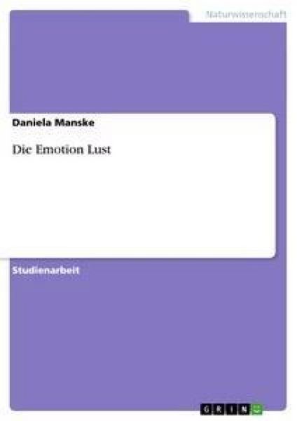 Produktbild: Die Emotion Lust