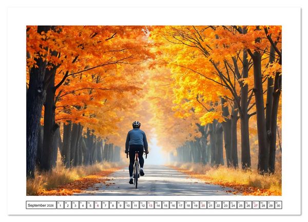 Produktbild: Kilometerkiller - Rennrad-Power im Jahresverlauf (Wandkalender 2026 DIN A2 quer), CALVENDO Monatskalender