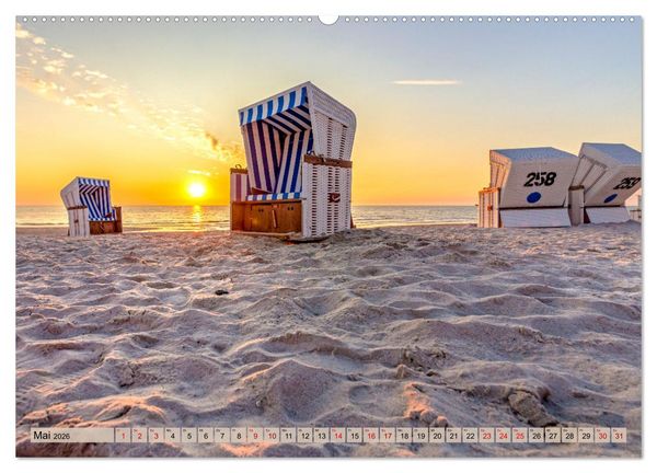 Produktbild: IN SYLT VERLIEBT (Wandkalender 2026 DIN A2 quer), CALVENDO Monatskalender