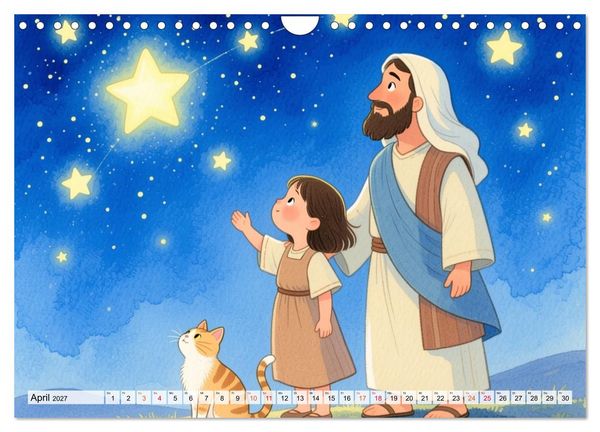 Produktbild: Luna, Minka und die Bibel (Wandkalender 2027 DIN A4 quer), CALVENDO Monatskalender