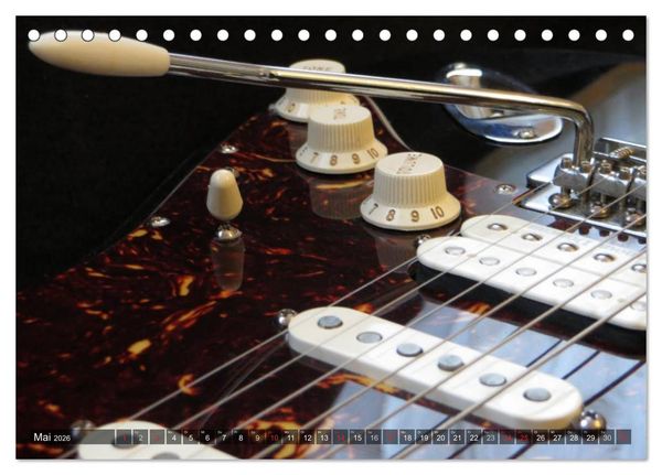 Produktbild: GITARREN Closeups (Tischkalender 2026 DIN A5 quer), CALVENDO Monatskalender