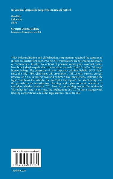 Produktbild: Corporate Criminal Liability