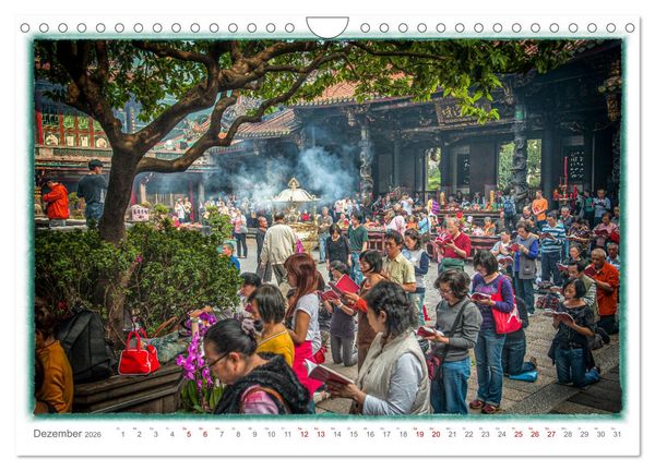 Produktbild: Taipeh, Hauptstadt von Taiwan (Wandkalender 2026 DIN A4 quer), CALVENDO Monatskalender