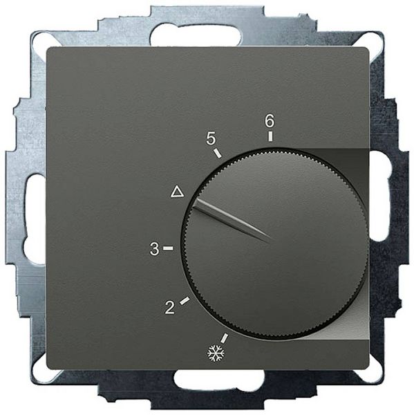 Produktbild: Eberle 191810224302 UTE 1002-Anthrazit-55 Raumthermostat Unterputz Heizen 1 St.