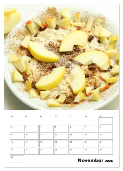 Produktbild: S&uuml;&szlig;e Haferflocken mit Obst (Wandkalender 2026 DIN A4 hoch), CALVENDO Monatskalender