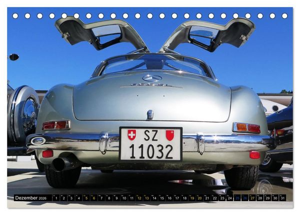 Produktbild: Mercedes SL Classics (Tischkalender 2026 DIN A5 quer), CALVENDO Monatskalender