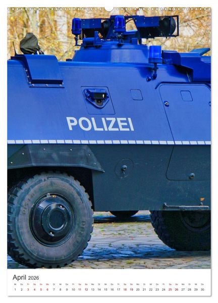 Produktbild: Tag der Polizei (Wandkalender 2026 DIN A2 hoch), CALVENDO Monatskalender
