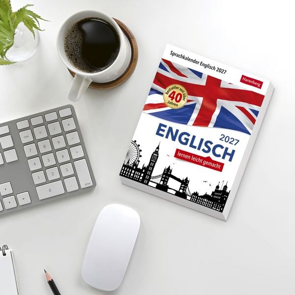 Produktbild: Englisch Sprachkalender 2027 - Englisch lernen leicht gemacht - Tagesabrei&szlig;kalender