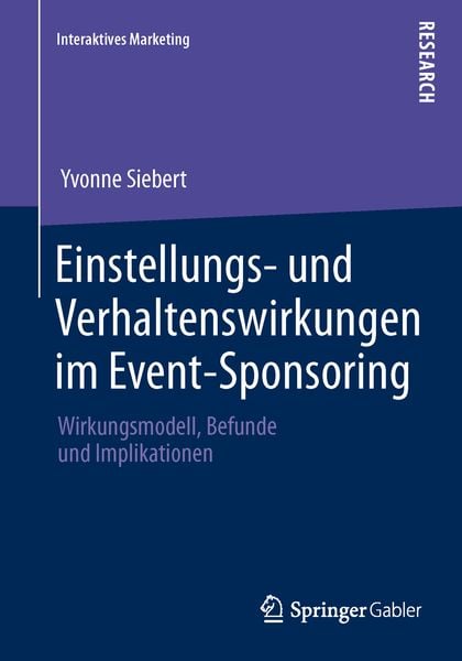 Produktbild: Einstellungs- und Verhaltenswirkungen im Event-Sponsoring
