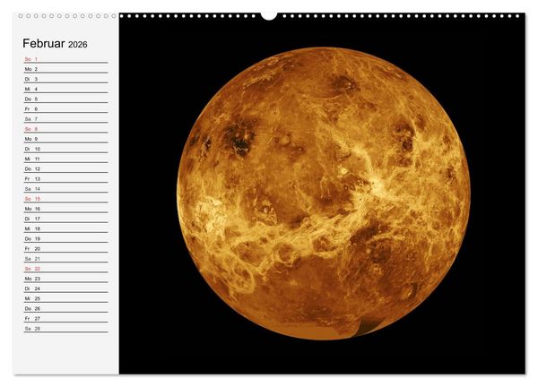 Produktbild: Sonne, Monde und Planeten (Wandkalender 2026 DIN A2 quer), CALVENDO Monatskalender