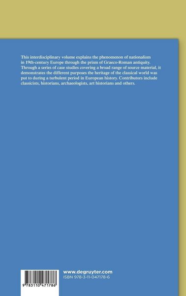 Produktbild: Graeco-Roman Antiquity and the Idea of Nationalism in the 19th Century