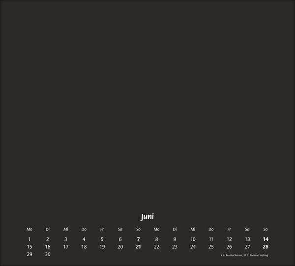 Produktbild: Times&more Bastelkalender schwarz 2026