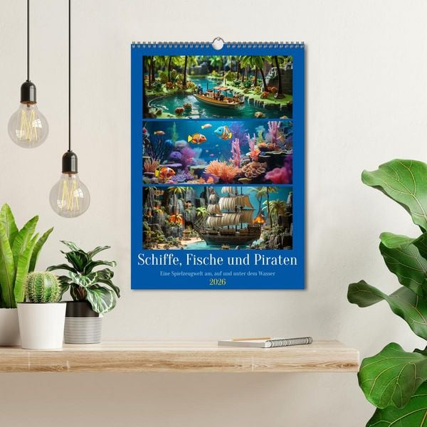 Produktbild: Schiffe, Fische und Piraten (Wandkalender 2026 DIN A3 hoch), CALVENDO Monatskalender