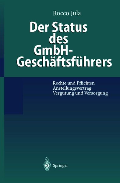 Produktbild: Der Status des GmbH-Gesch&auml;ftsf&uuml;hrers