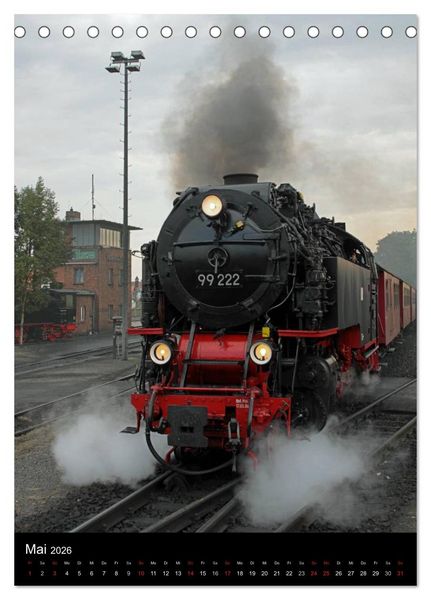 Produktbild: Die Brockenbahn (Tischkalender 2026 DIN A5 hoch), CALVENDO Monatskalender