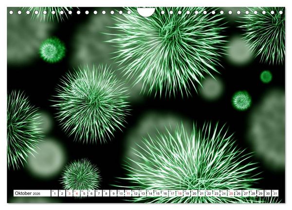 Produktbild: Mikrobiologie. Mikroorganismen, Genetik und Zellen (Wandkalender 2026 DIN A4 quer), CALVENDO Monatskalender