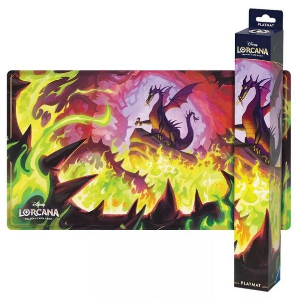 Disney Lorcana TCG: Winterzauber - Spielmatte Drachenfeuer