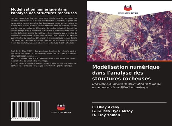 Produktbild: Mod&eacute;lisation num&eacute;rique dans l'analyse des structures rocheuses