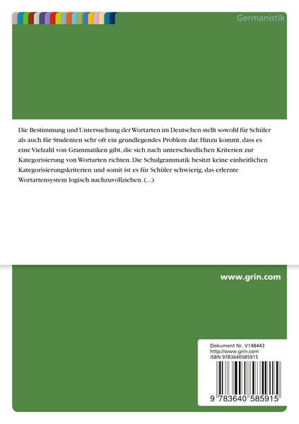 Produktbild: Das Artikelwort bei Helbig und Buscha, der Artikel in der traditionellen Schulgrammatik