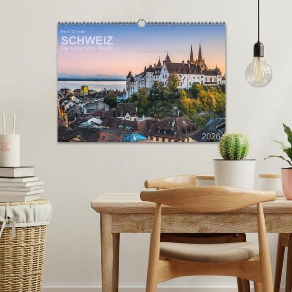 Produktbild: Schweiz - Die sch&ouml;nsten St&auml;dte (Wandkalender 2026 DIN A3 quer), CALVENDO Monatskalender