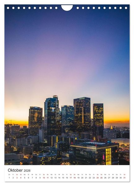 Produktbild: Los Angeles - Eine spannende Reise nach Kalifornien. (Wandkalender 2026 DIN A4 hoch), CALVENDO Monatskalender