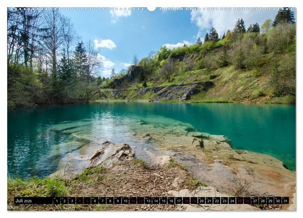 Produktbild: Fl&uuml;sse und Seen im Harz (hochwertiger Premium Wandkalender 2026 DIN A2 quer), Kunstdruck in Hochglanz