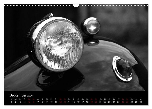 Produktbild: Citro&euml;n 11 CV Traction Avant in schwarzweiss (Wandkalender 2026 DIN A3 quer), CALVENDO Monatskalender