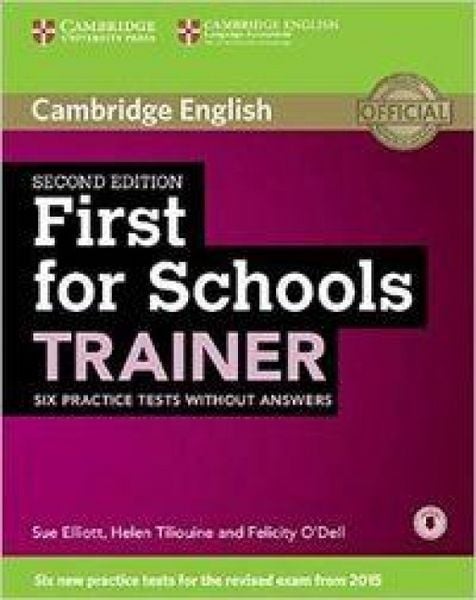 Produktbild: First for Schools Trainer Six Practice Tests Without Answers with Audio