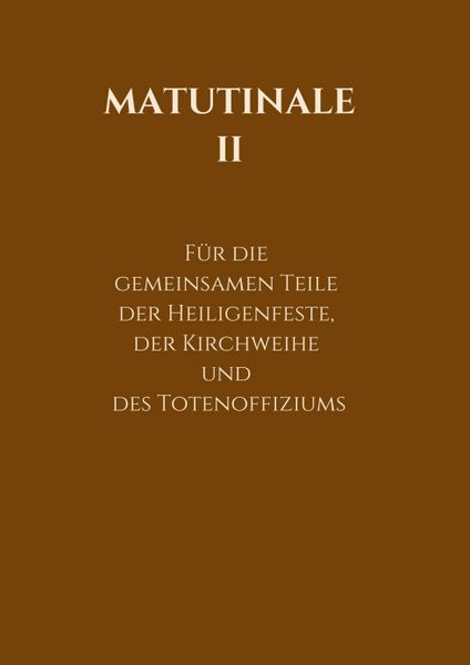 Matutinale II, Taschenbuch von R. Hofer, Tredition, 9783749770182