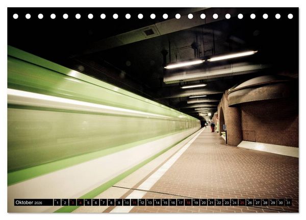 Produktbild: U-Bahn-Stationen Hannover (Tischkalender 2026 DIN A5 quer), CALVENDO Monatskalender