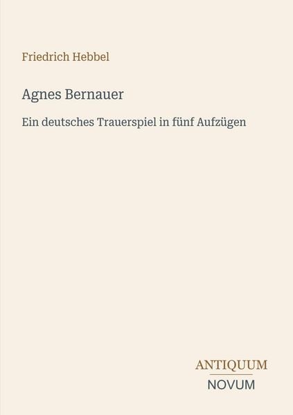 Produktbild: Agnes Bernauer