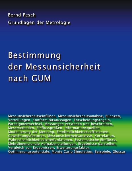 Produktbild: Bestimmung der Messunsicherheit nach GUM
