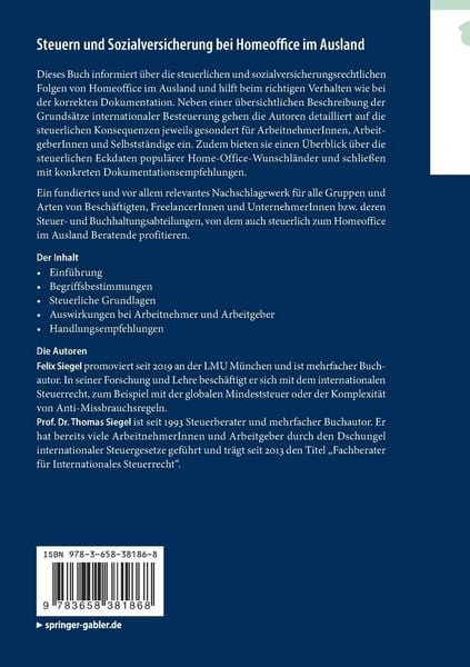 Produktbild: Steuern und Sozialversicherung bei Homeoffice im Ausland