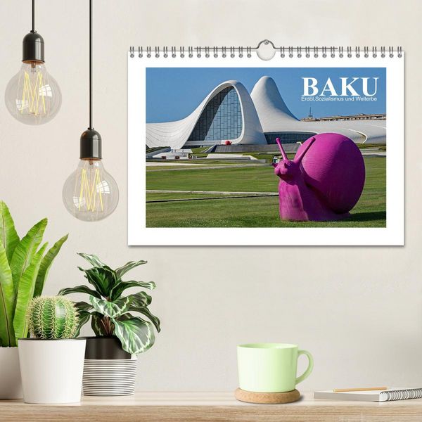 Produktbild: Baku - Erd&ouml;l, Sozialismus und Welterbe (Wandkalender 2026 DIN A4 quer), CALVENDO Monatskalender