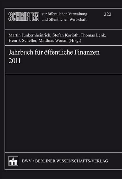 Produktbild: Jahrbuch f&uuml;r &ouml;ffentliche Finanzen (2011)
