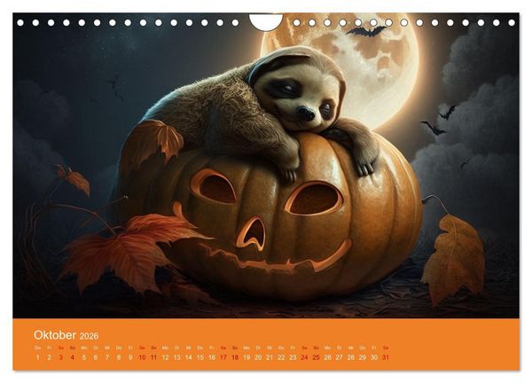 Produktbild: Der Kalender f&uuml;r echte Faultiere (Wandkalender 2026 DIN A4 quer), CALVENDO Monatskalender