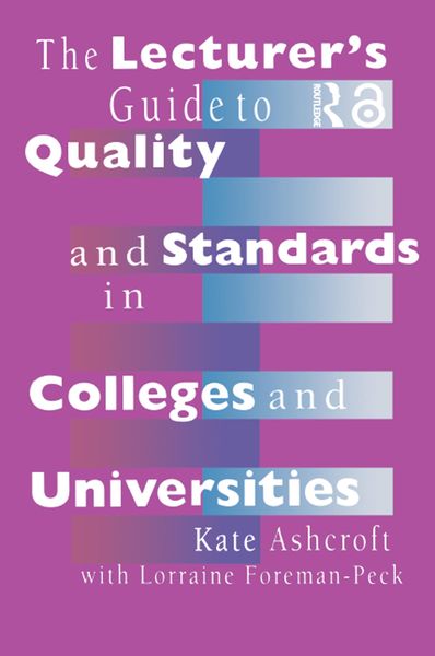 Produktbild: The Lecturer's Guide to Quality and Standards in Colleges and Universities