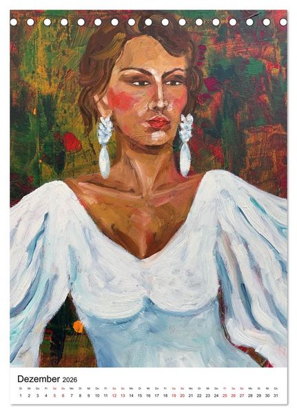 Produktbild: FLAMENCAS (Tischkalender 2026 DIN A5 hoch), CALVENDO Monatskalender