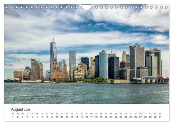 Produktbild: New York - Eine Reise zum Big Apple. (Wandkalender 2026 DIN A4 quer), CALVENDO Monatskalender